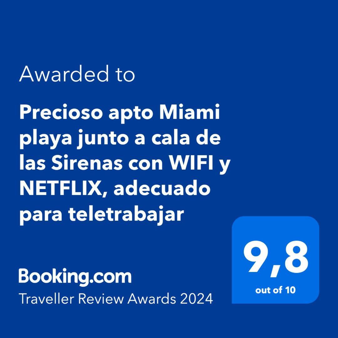 Precioso Apto Miami Primera Linia Playa Cala De Las Sirenas, Con Wifi Y Netflix, Adecuado Para Teletrabajar Miami Playa Екстер'єр фото